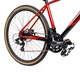 Gravel kerékpár Olpran Ursus Arctos Basic 28", mechanikus tárcsafékek, könnyű alumínium váz, 14 sebességes hajtásrendszer, Shimano CS-HG200-7 kazetta - piros/fekete