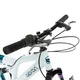 Gyermek teleszkópos kerékpár Olpran Vipera 20", 120-135 cm, 6 sebességes Shimano váltórendszer, első és hátsó V-fékek, Hi-Ten acélszerkezet - fehér/petrolkék
