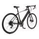 Gravel elektromos kerékpár Olpran e-Gravel 28" 360Wh - 2026-os modell, hatótávolság akár 90 km, Jabo 100SX hátsó motor, Kenda 700x38C gumiabroncsok - szürke/fekete