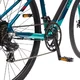 Gravel elektromos kerékpár Olpran e-Gravel 28" 360Wh - 2026-os modell, hatótávolság akár 90 km, Jabo 100SX hátsó motor, Kenda 700x38C gumiabroncsok - szürke/fekete