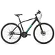 Férfi cross kerékpár Cyclision Zodin 3 MK-II 28", 16 sebességes Shimano váltórendszer, Chaoyang MAKO SHARK gumiabroncsok, Shimano mechanikus tárcsafék - Azúr Acél - Sötét Mentás