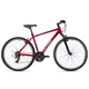 Férfi cross kerékpár Cyclision Zodin 5 MK-II 28", Shimano 21 sebességes váltórendszer, SR SUNTOUR M3010 rugós villa, Chaoyang MAKO SHARK gumiabroncsok - Azúr Acél - Piros Lélek